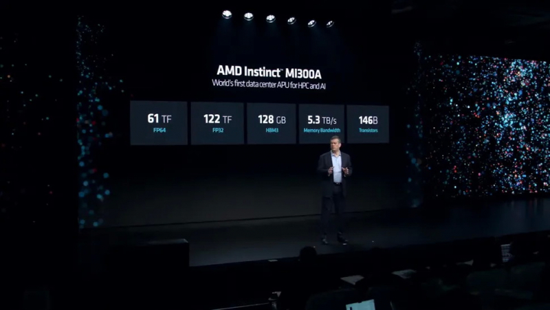 AMD представила мощнейший ИИ-ускоритель Instinct MI300X и гибридный HPC-процессор Instinct MI300A